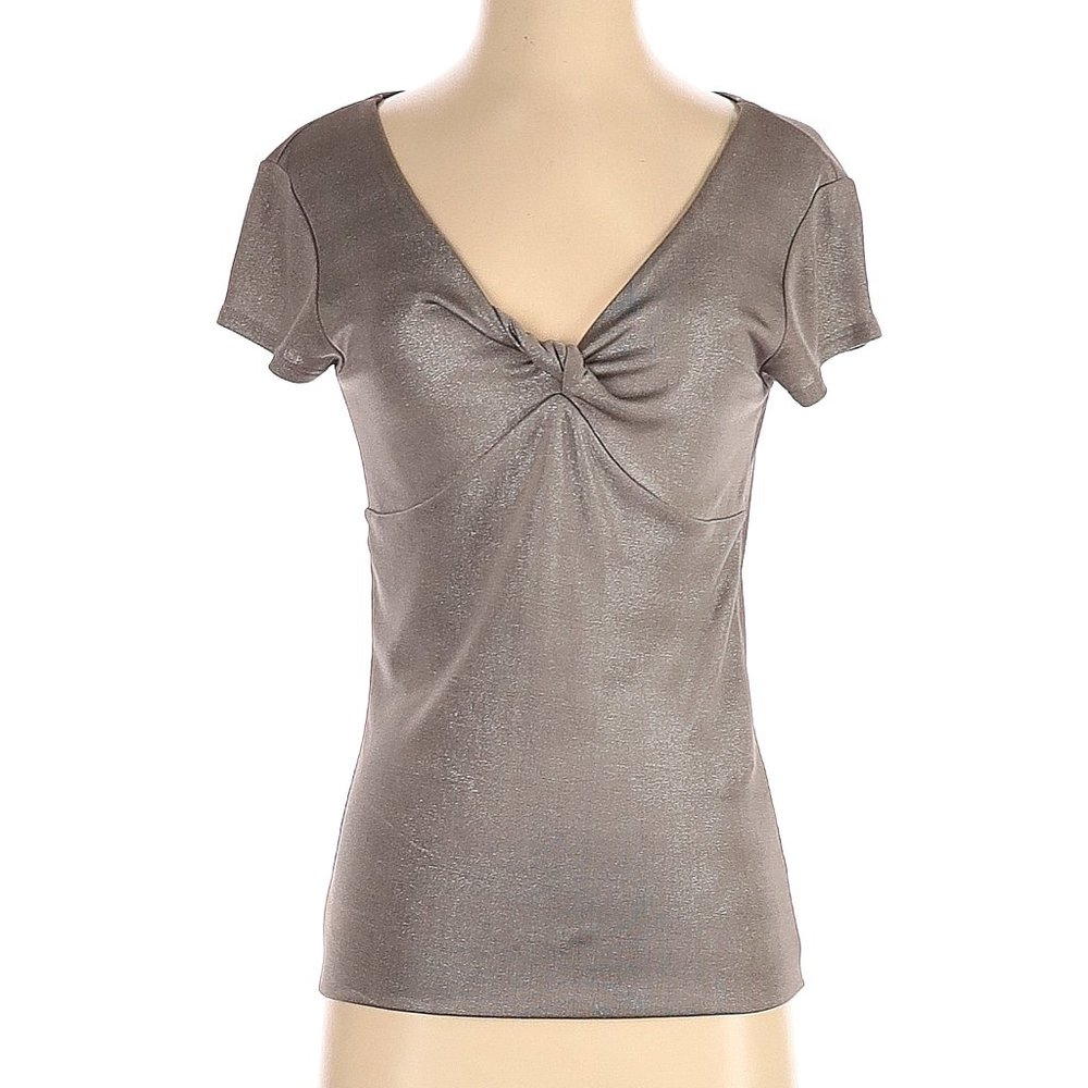 CCDK Copenhagen Shimmery Taupe Short Sleeve top